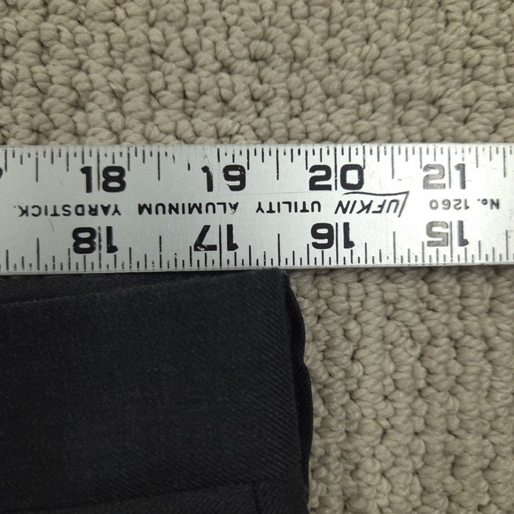 LL Bean Classic Fit 100% Wool Dress Pants Charcoal Gray Mens 38W 29L 38x29 - Picture 5 of 9